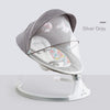 Electric Baby Rockers and Bouncers with Remote Control,Comfort Swing Chair for Newborn Infant Baby with Soothing Music and Canopy Toys, Automatic Cradle Bed