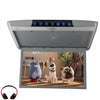 Car Monitor Ceiling Mount Roof 1080P Video IPS Screen WIFI/HDMI/USB/SD/FM/Bluetooth/Speaker/Game Android 8.1