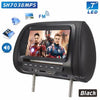 Car Headrest MP4 Monitor / Multi media Player / Seat back MP4 / USB SD MP3 MP5 FM Built-in Speakers Universal 7 inch