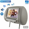 Car Headrest MP4 Monitor / Multi media Player / Seat back MP4 / USB SD MP3 MP5 FM Built-in Speakers Universal 7 inch