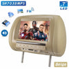 Car Headrest MP4 Monitor / Multi media Player / Seat back MP4 / USB SD MP3 MP5 FM Built-in Speakers Universal 7 inch
