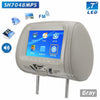 Car Headrest MP4 Monitor / Multi media Player / Seat back MP4 / USB SD MP3 MP5 FM Built-in Speakers Universal 7 inch