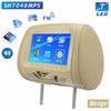Car Headrest MP4 Monitor / Multi media Player / Seat back MP4 / USB SD MP3 MP5 FM Built-in Speakers Universal 7 inch