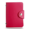 Fashion PU Leather Function 24 Bits Card Case Business Card Holder Men Women Credit Passport Card Bag ID Passport Card Wallet