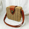 2019 Square Round Straw Bag Handbags Women Summer Rattan Bag Handmade Woven Beach