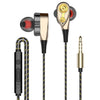 Dual Drive Stereo Wired Earphone In-ear Headset Earbuds Bass Earphones For IPhone Samsung
