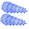 12 PCS Original Durable Silicone Stretch lid Expandable Food Cover ( 6 Sizes)
