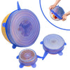 12 PCS Original Durable Silicone Stretch lid Expandable Food Cover ( 6 Sizes)