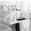 Bathroom Rack Toilet Storage Rack Bathroom Towel Rack Free Hole Bathroom Organizer Towel Rack Wall Hanging Telescopic Finishing